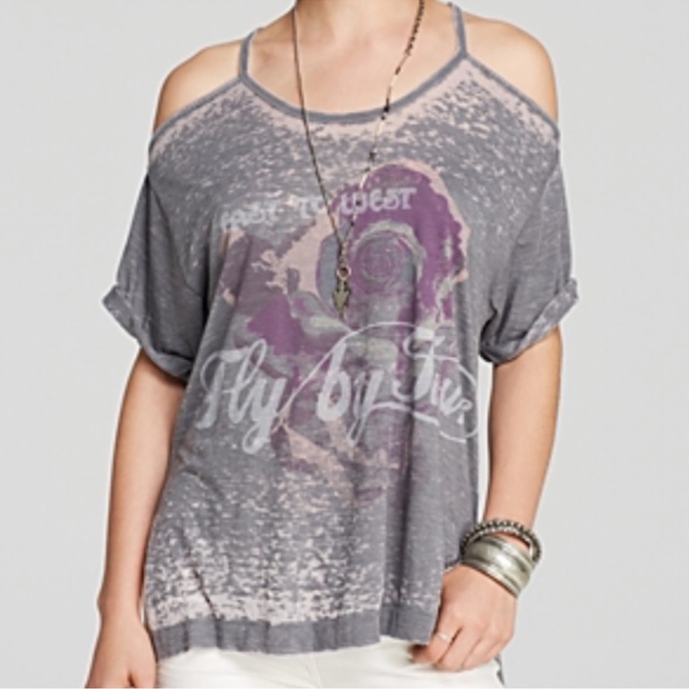Free People / We the Free East to West Tour Cut Out Graphic T-shirt